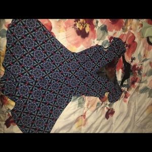 Colorful print romper